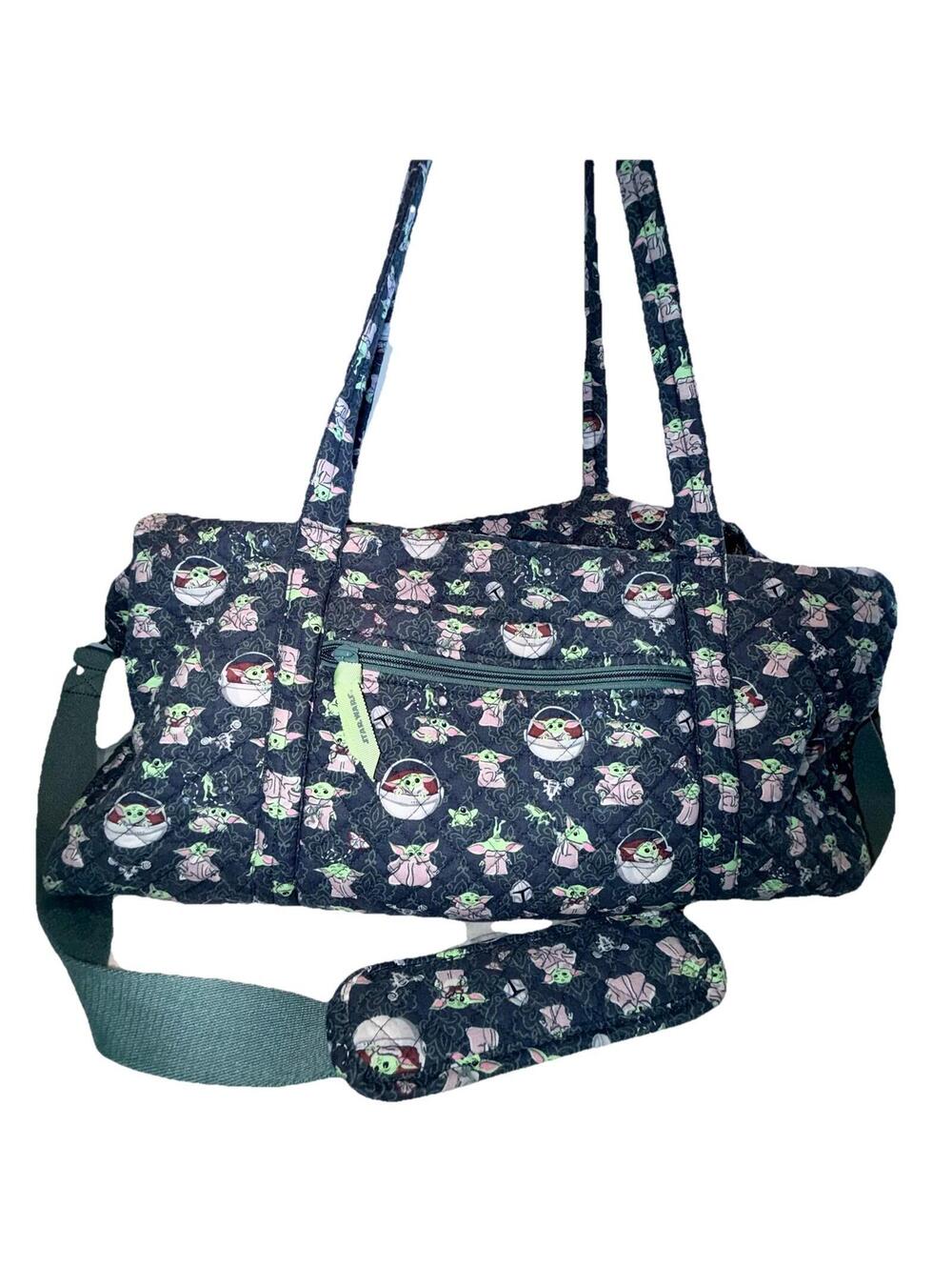 Vera Bradley Grogu The Mandalorian Medallion Weekender XL Duffel Bag Baby Yoda